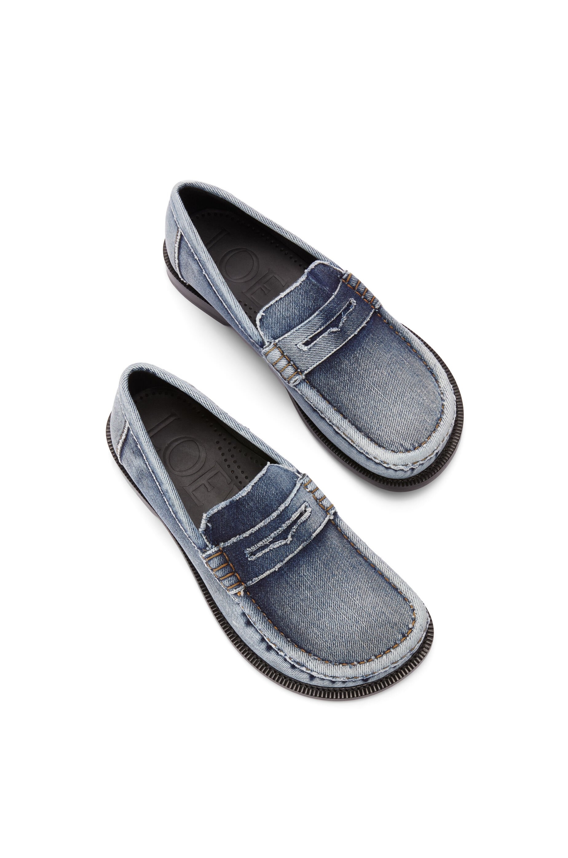Campo loafer in washed denim - 3