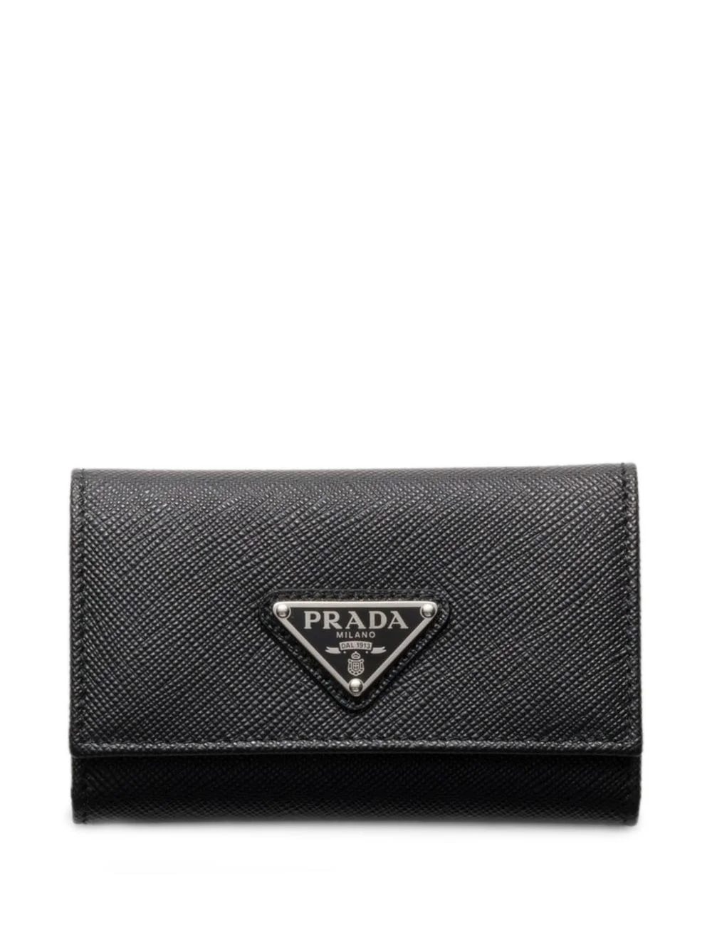 Saffiano leather key case - 1