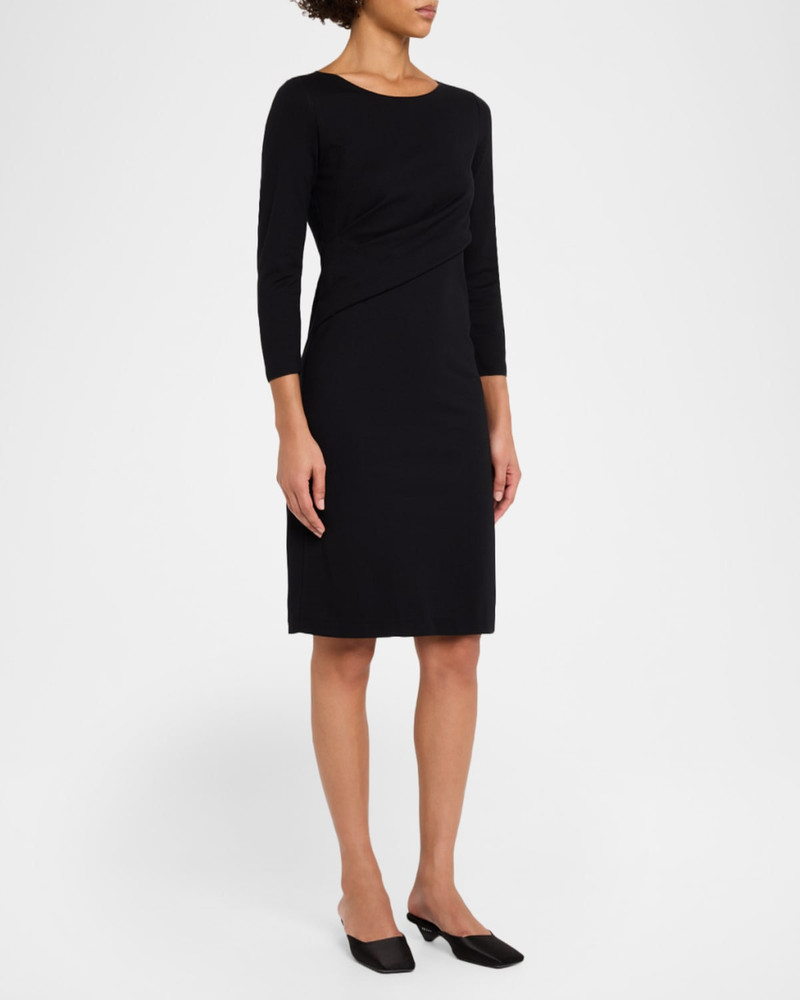 Ruched 3/4-Sleeve Dress 4