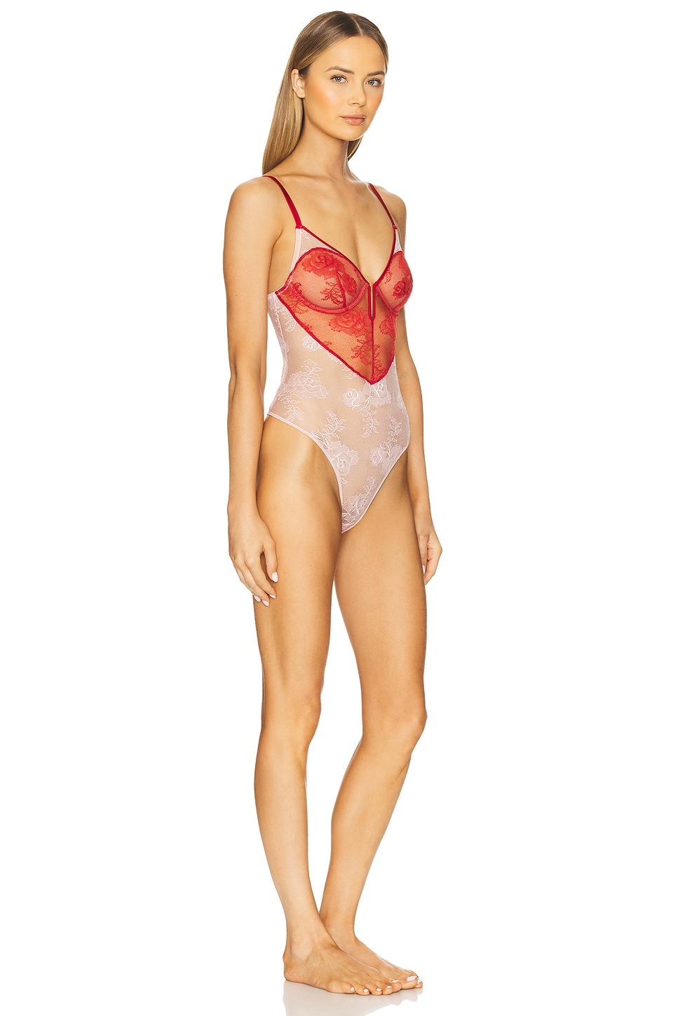 Bouquet Lace Heart Bodysuit - 2