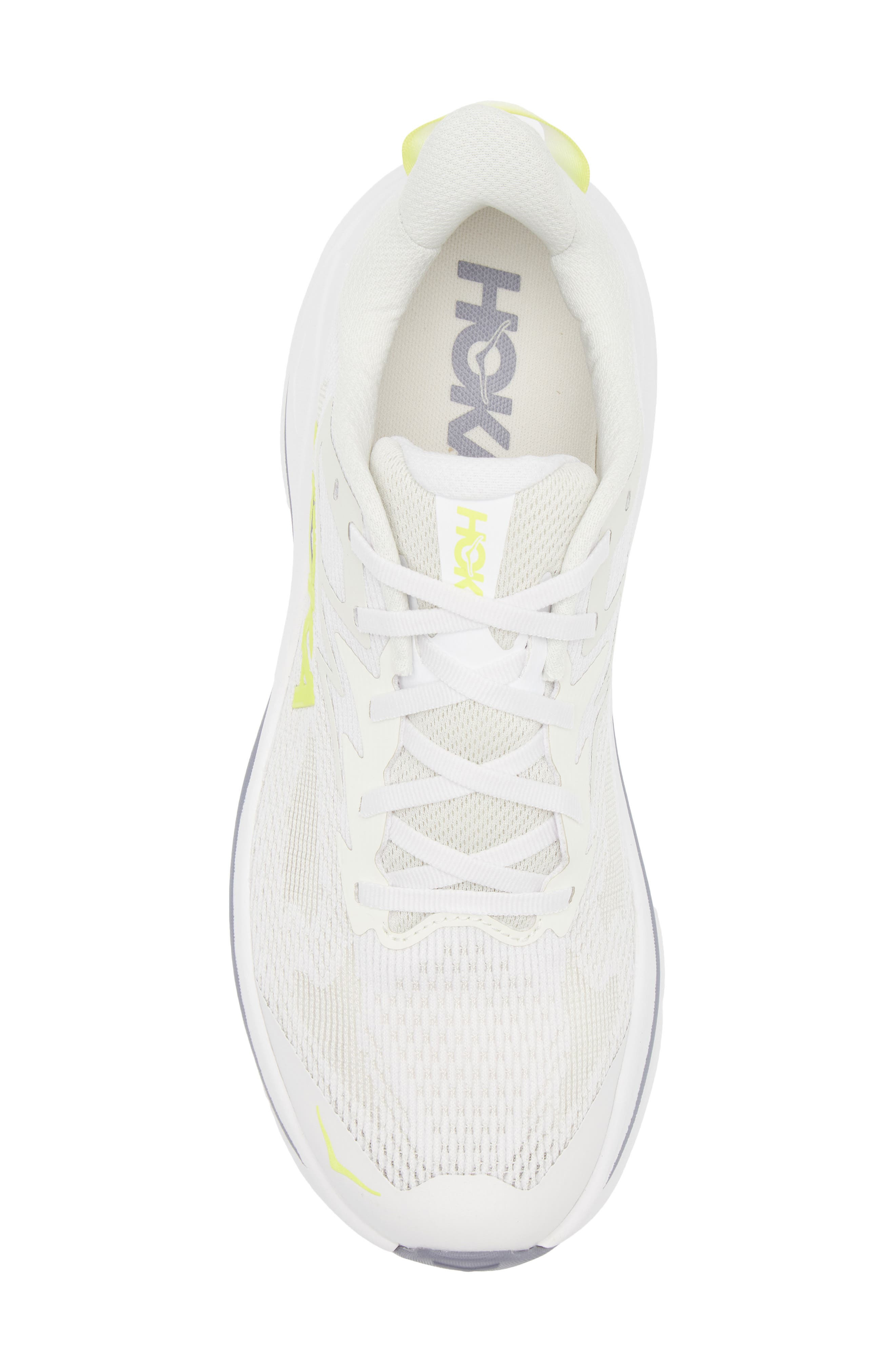HOKA Challenger 8 Running Shoe in White /Neon Hoka Citrus at Nordstrom - 5