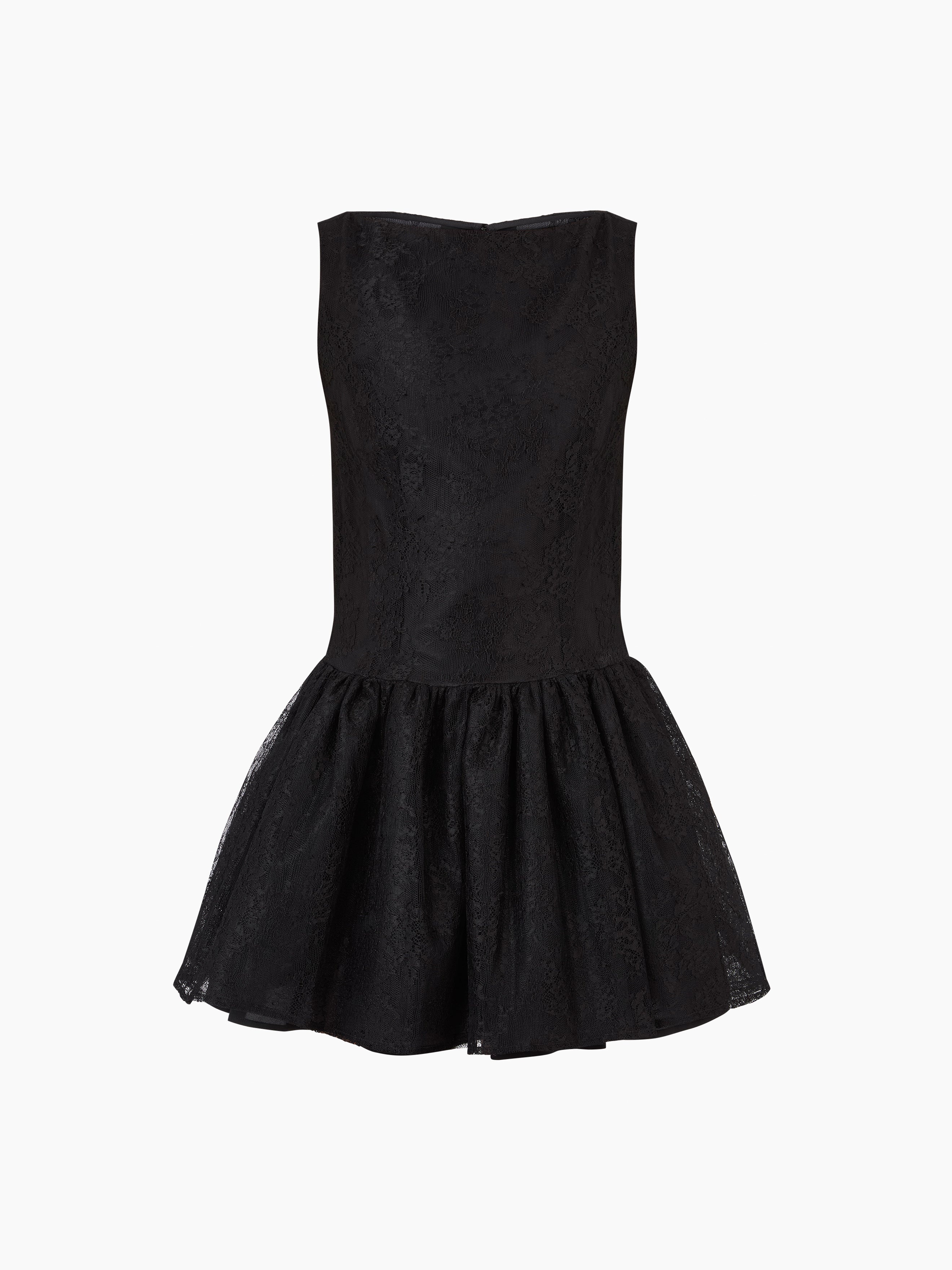 MINI DRESS WITH PEPLUM BOTTOM - 5