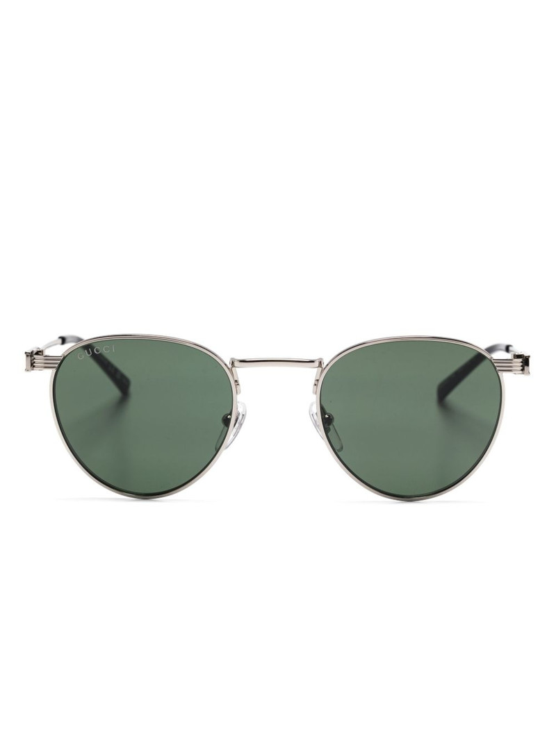 oval-frame sunglasses 1