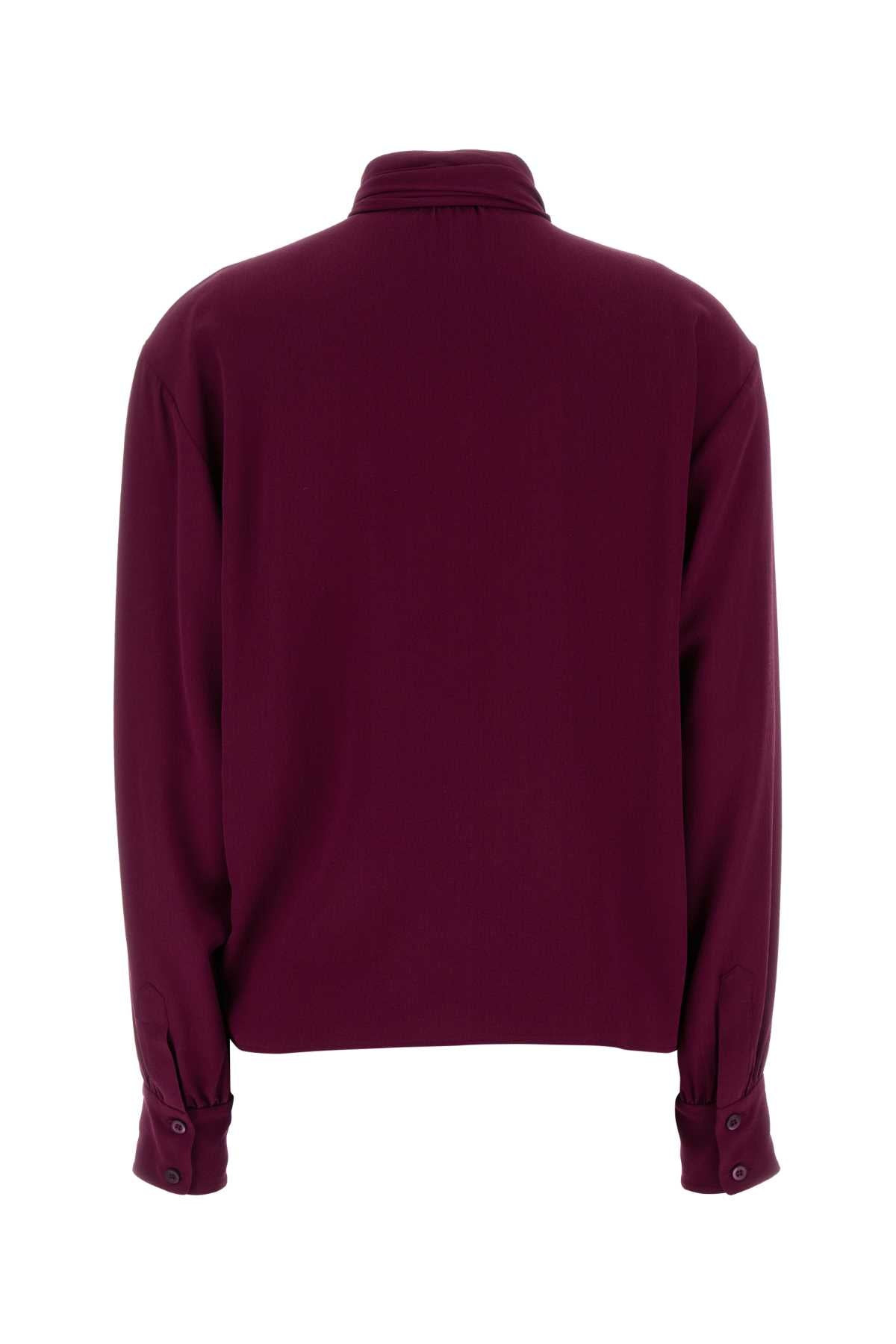 Prada Women Grape Crepe Blouse - 2