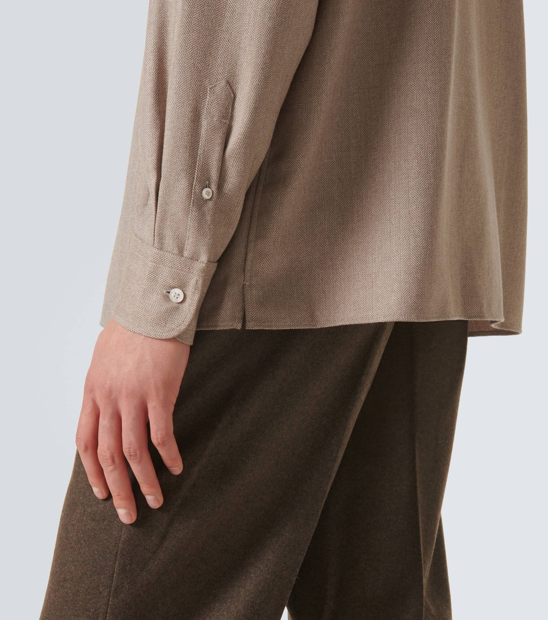Herringbone wool shirt - 6