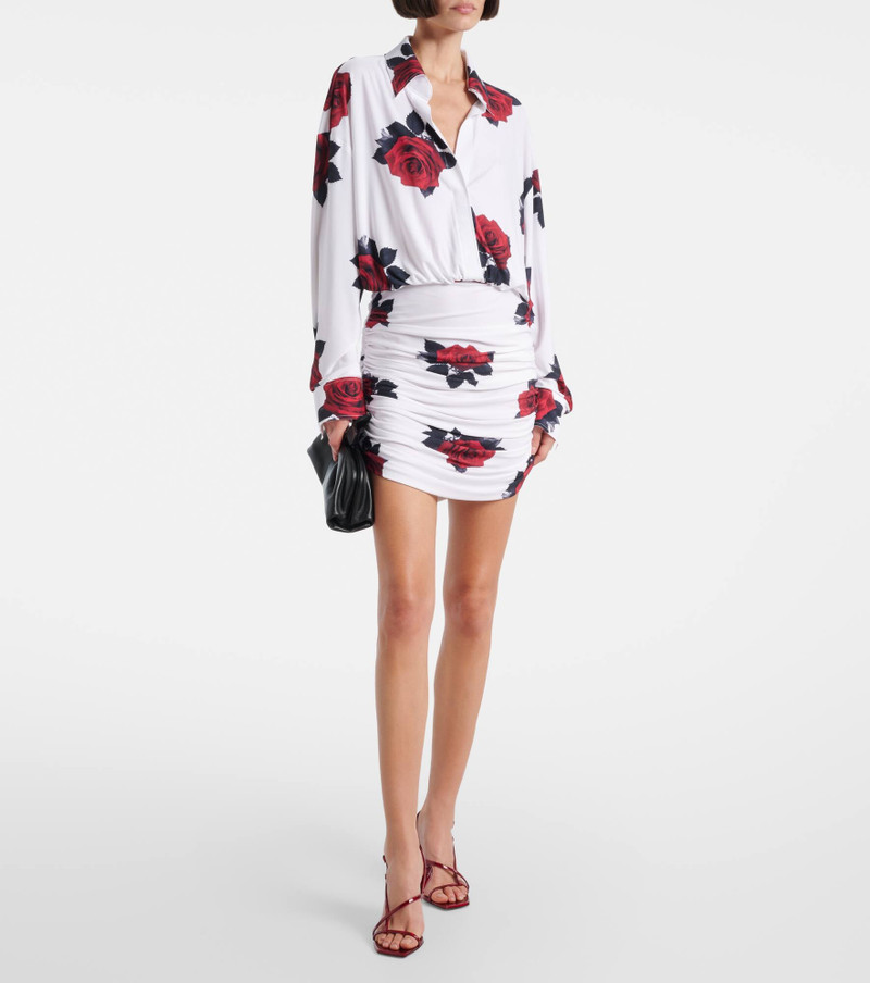 NORMA KAMALI Printed jersey minidress outlook