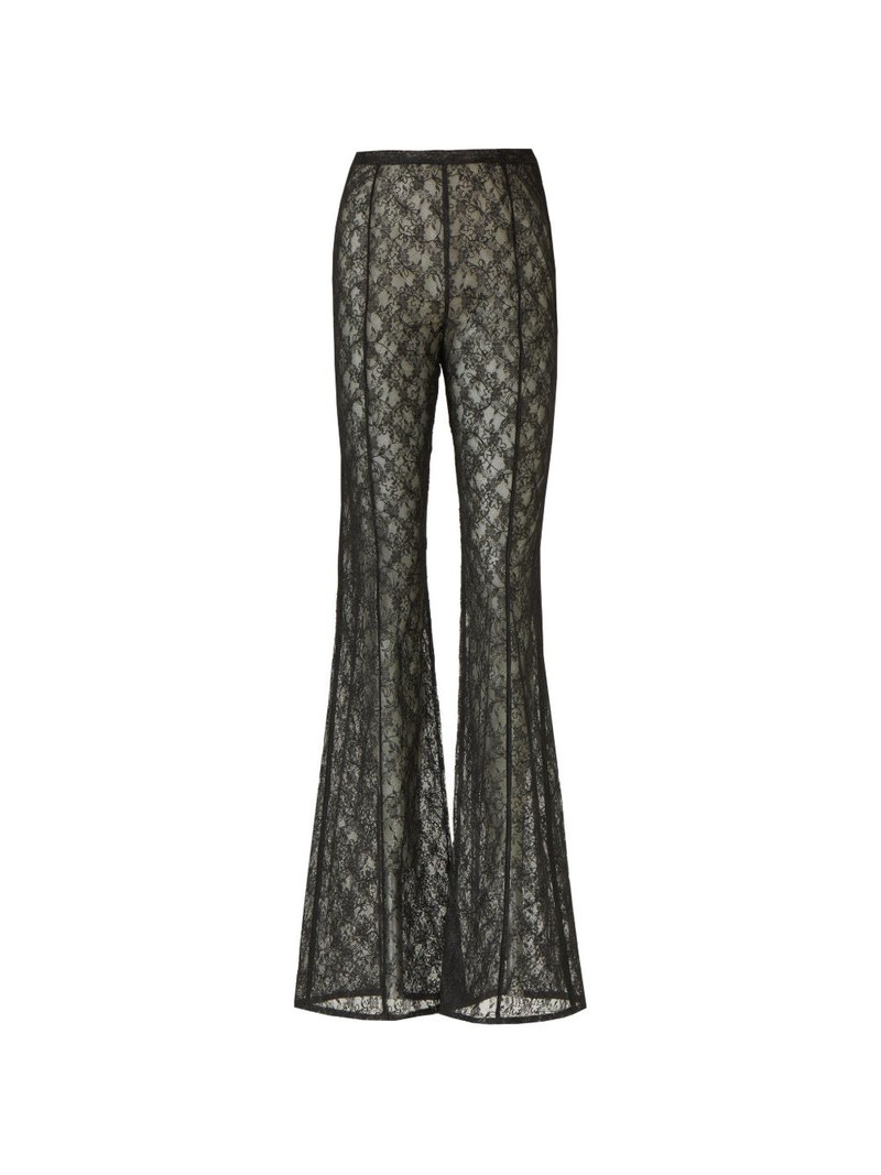 Lannie corded-lace flared-leg trousers 1
