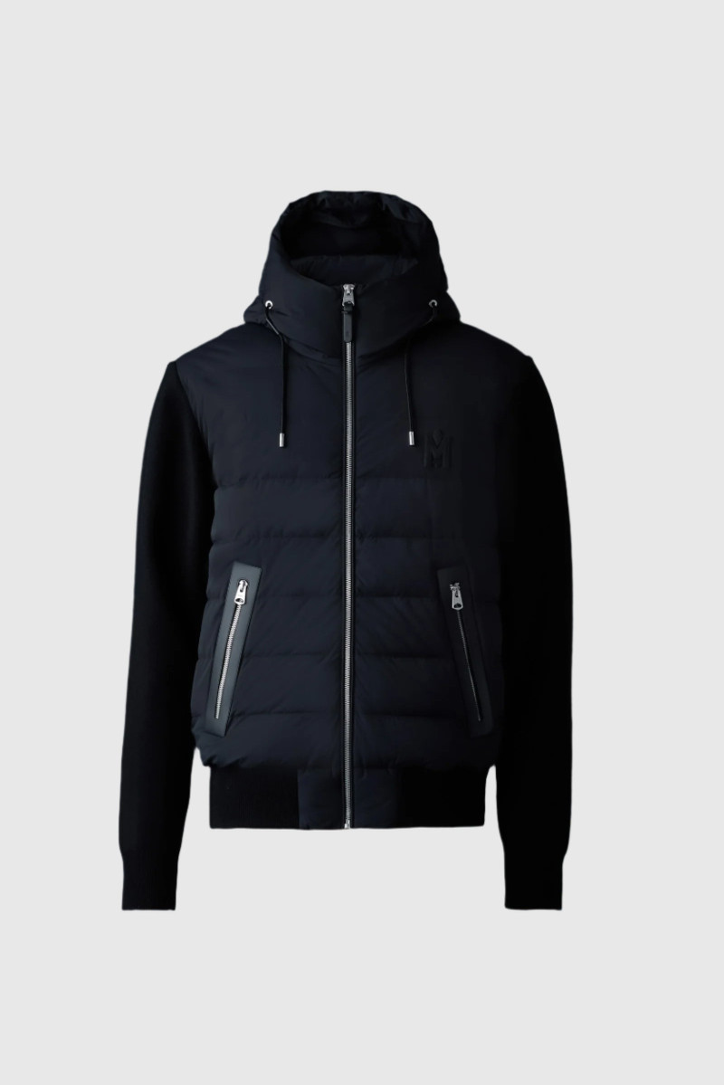 ANDREW-Z Mixed-media light down jacket 1
