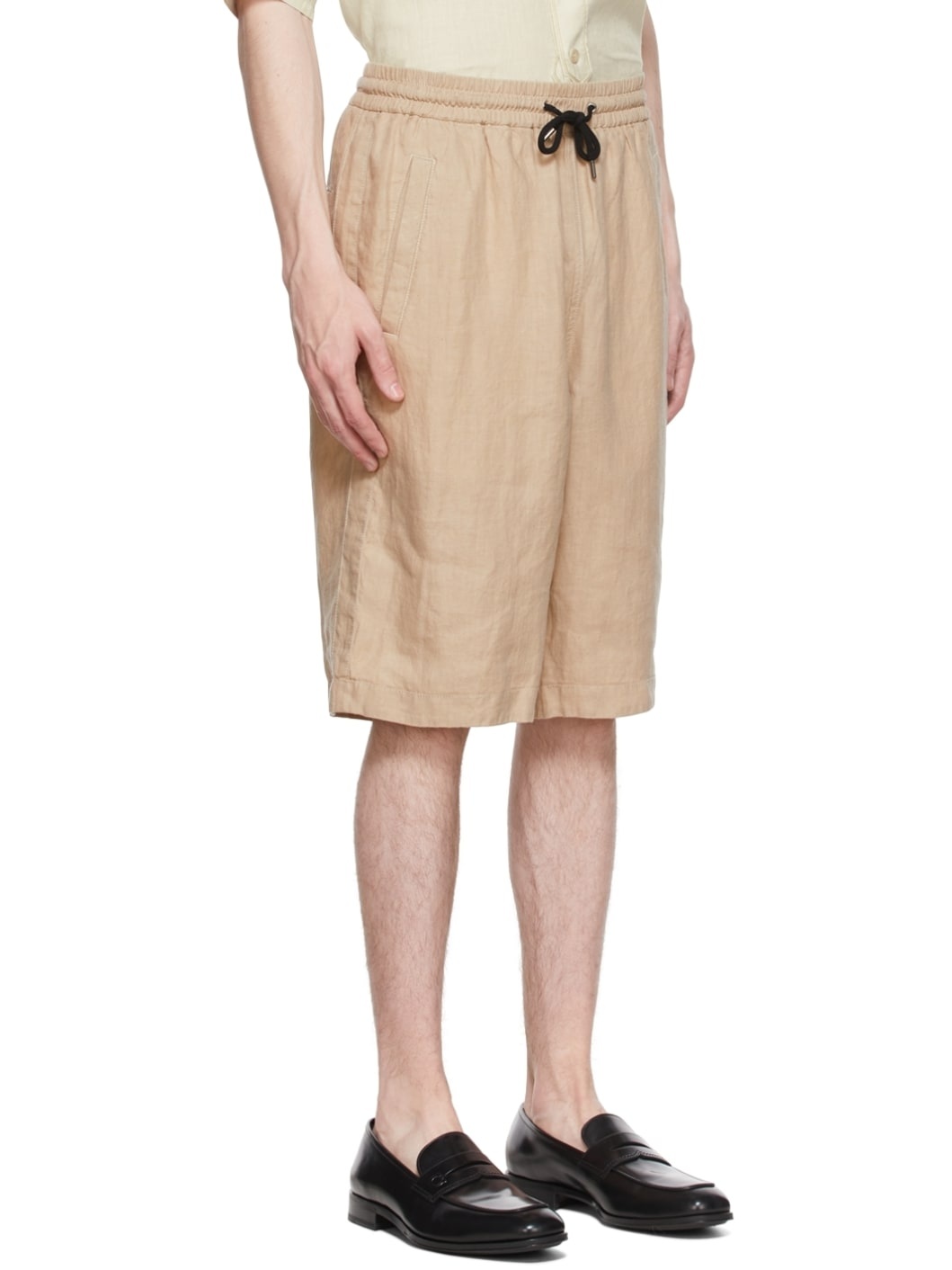 Beige Hemp Shorts - 2