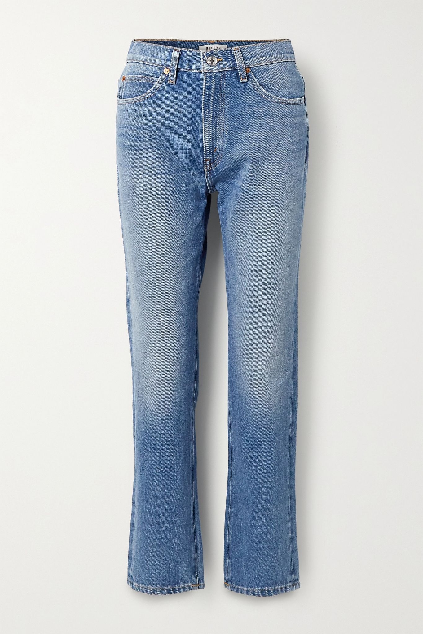 '70s high-rise straight-leg jeans - 1