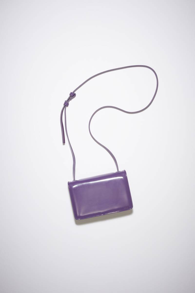 Mini crossbody Face bag - Purple/green 4