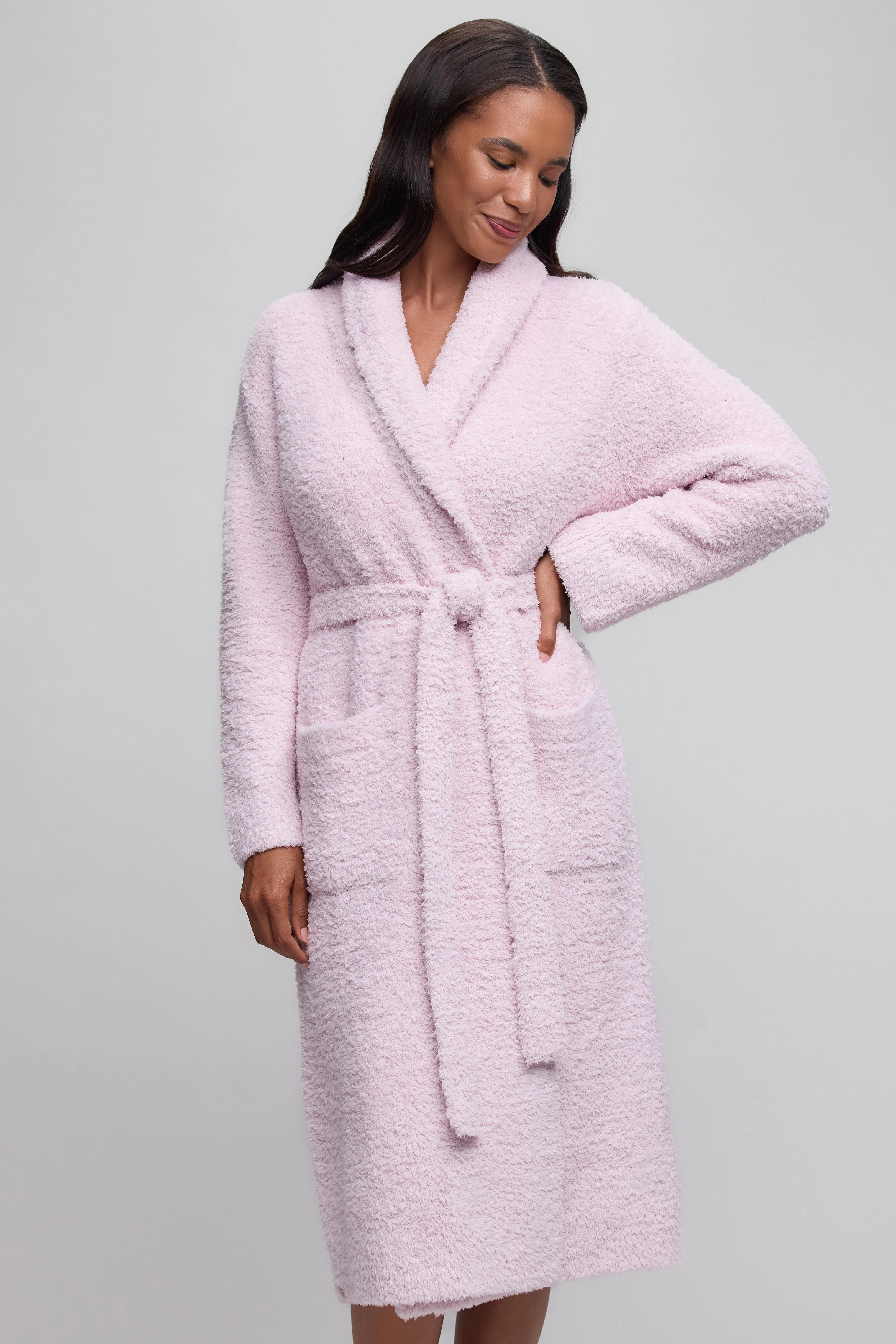 CozyChic® Long Solid Robe - 1