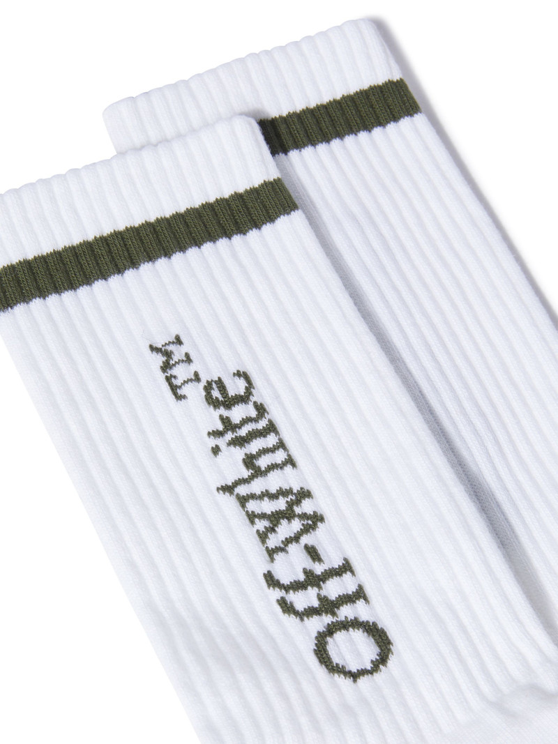 Off-White Line Mid Bookish Calf Socks outlook