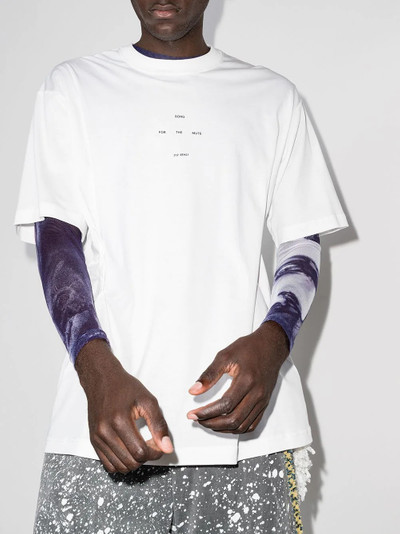 Song for the Mute logo print crew neck T-shirt outlook