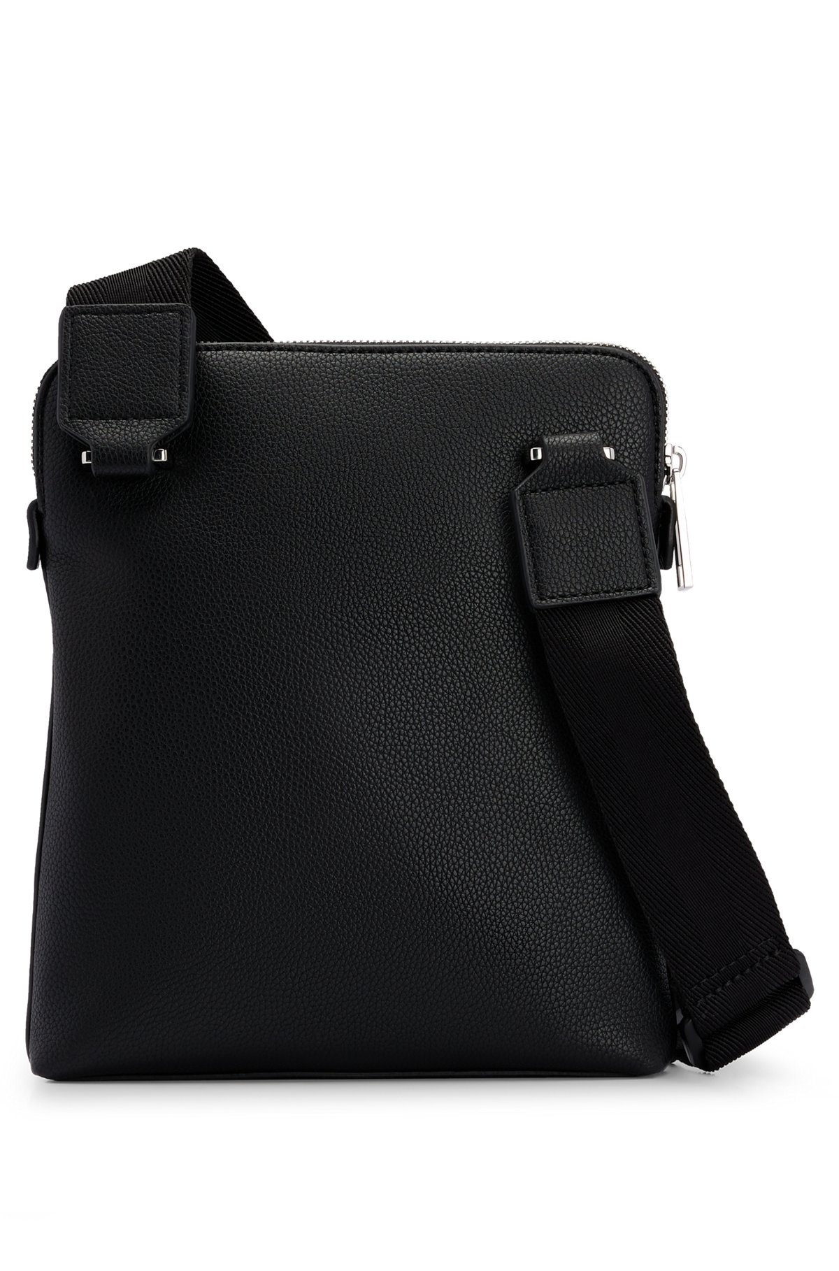 FAUX-LEATHER ENVELOPE BAG WITH LOGO AND SIGNATURE STRIPE - 2