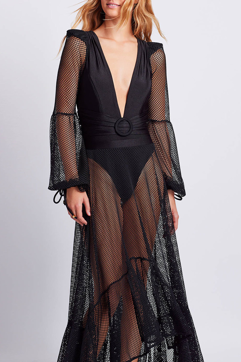 Plunge Netted One Piece 4