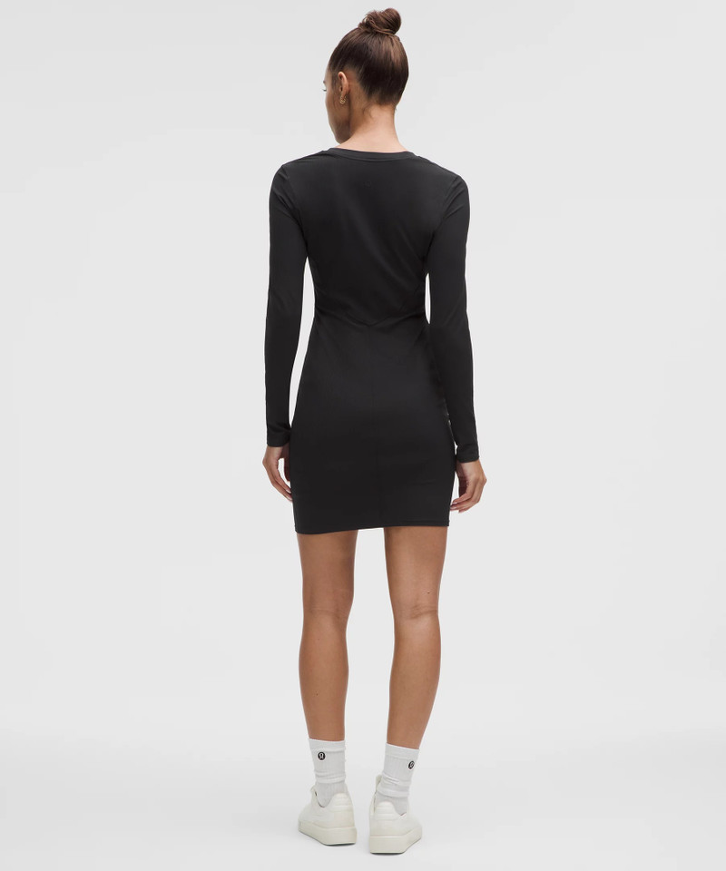 lululemon All Aligned Ribbed Long-Sleeve Henley Dress outlook