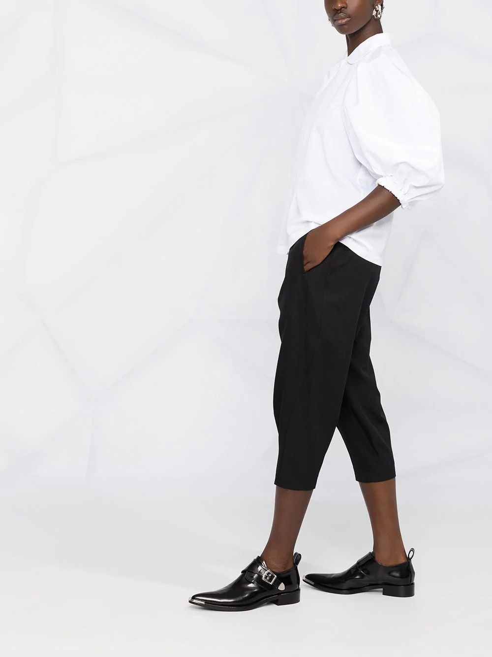 cropped tapered trousers - 6