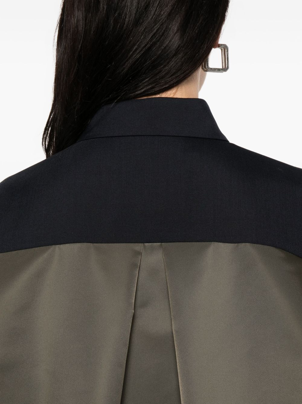 panelled short-sleeve shirt - 5