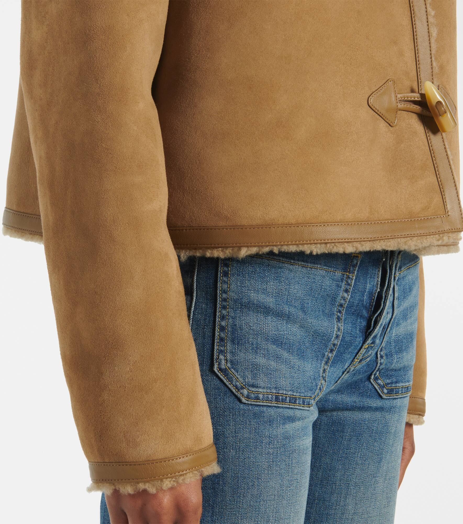 Benoite shearling-lined suede jacket - 6