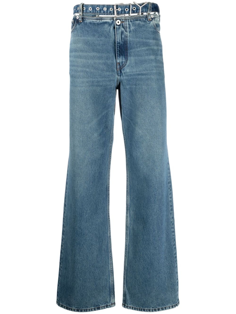 Evergreen mid-rise wide-leg jeans - 1
