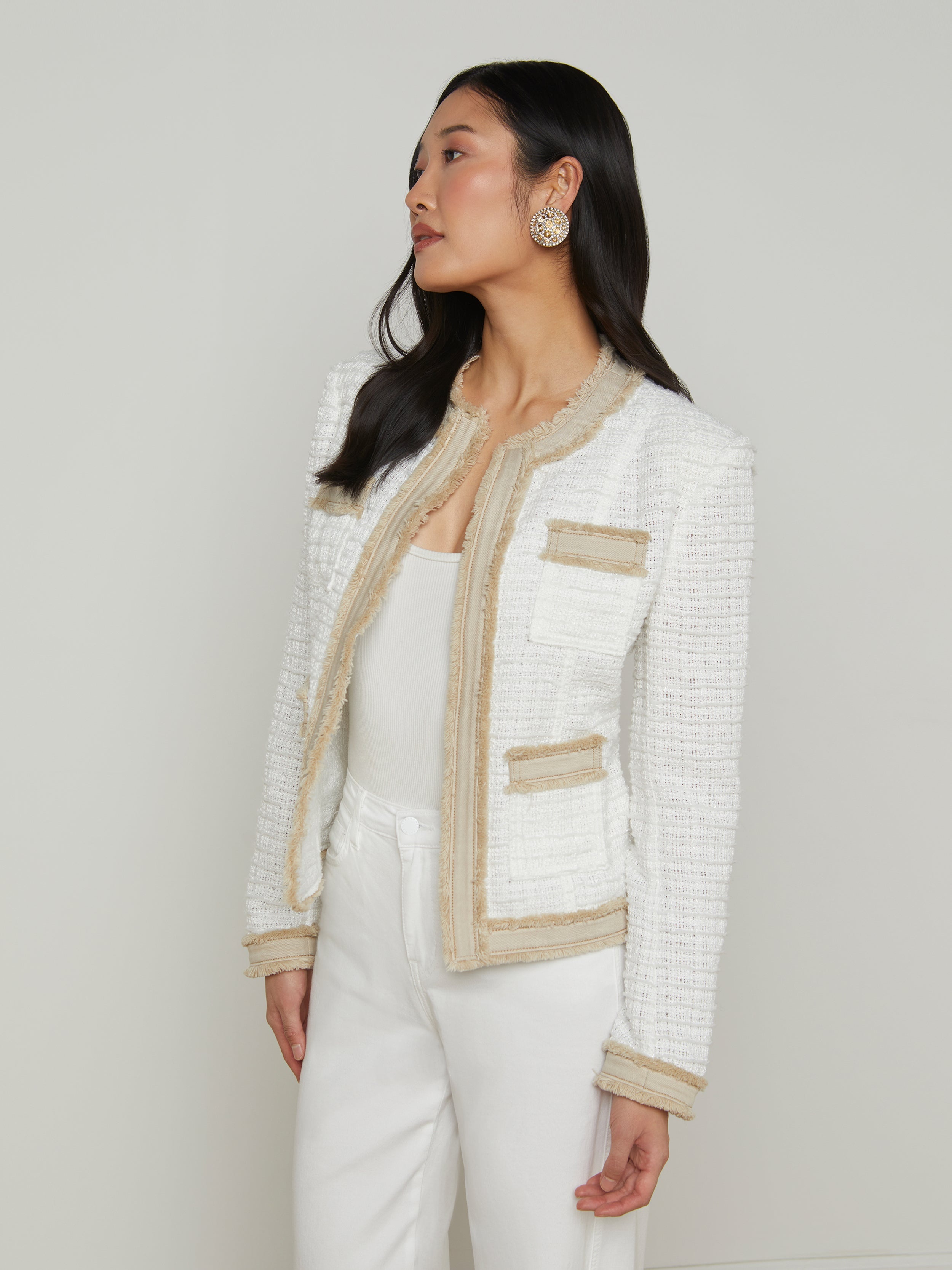 Agnes Tweed Denim Jacket - 4