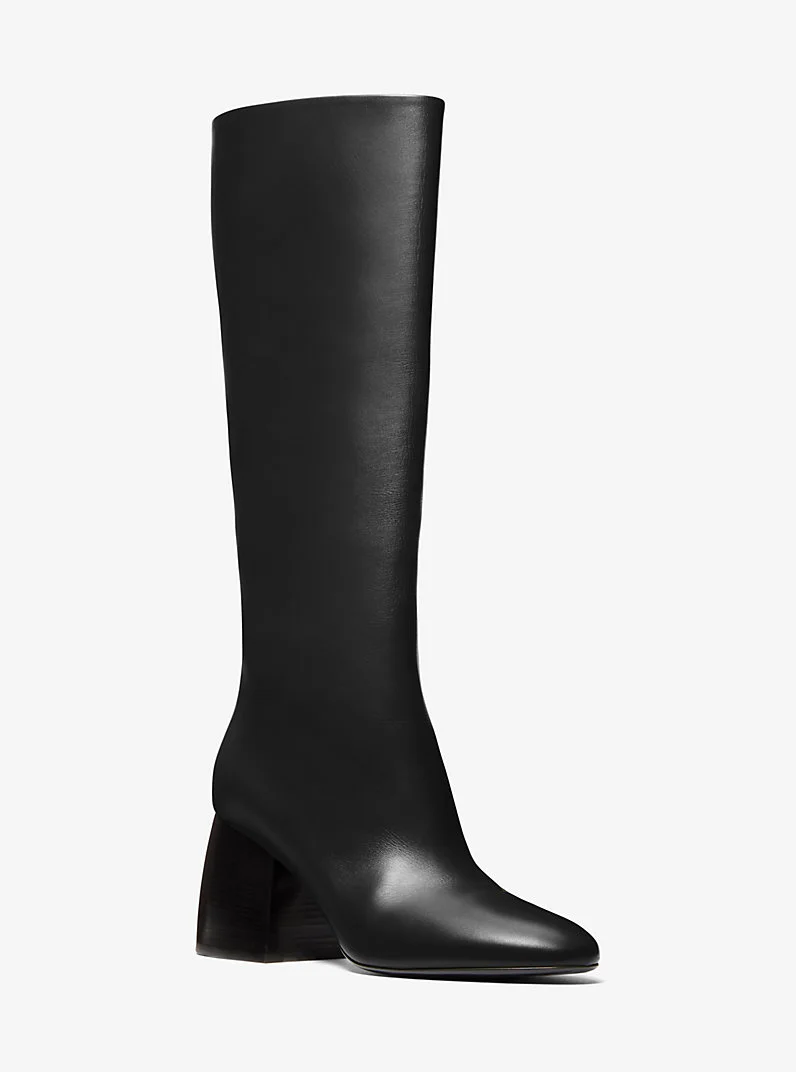 Kaitlin Leather Riding Boot - 1