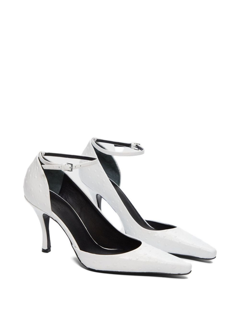 Loulou de Saison Scala ostrich-effect pumps outlook
