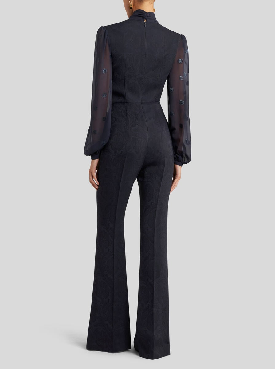 CADY JACQUARD JUMPSUIT - 4
