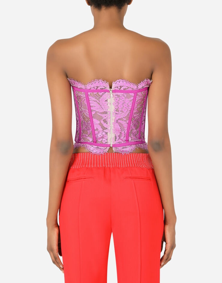 Laminated lace bustier - 2