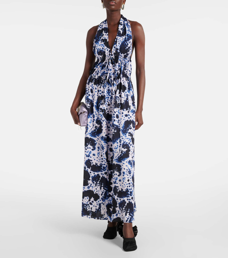 Dries Van Noten Printed halterneck maxi dress outlook