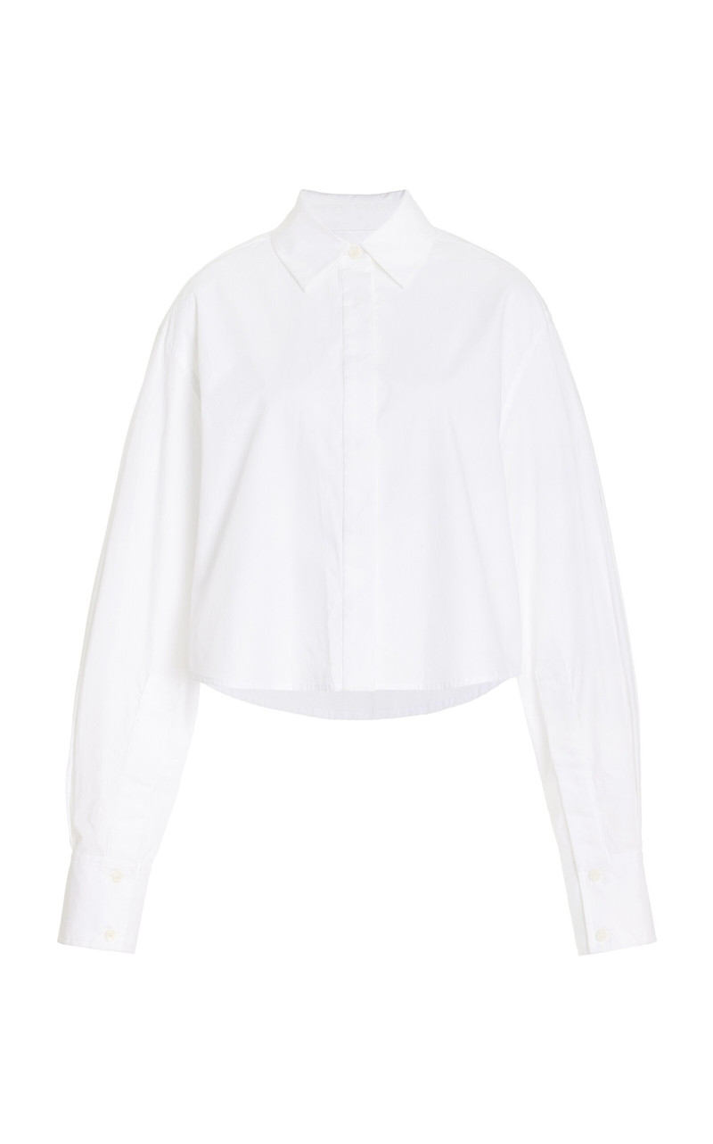 Renata Cropped Button Up Top white - 1
