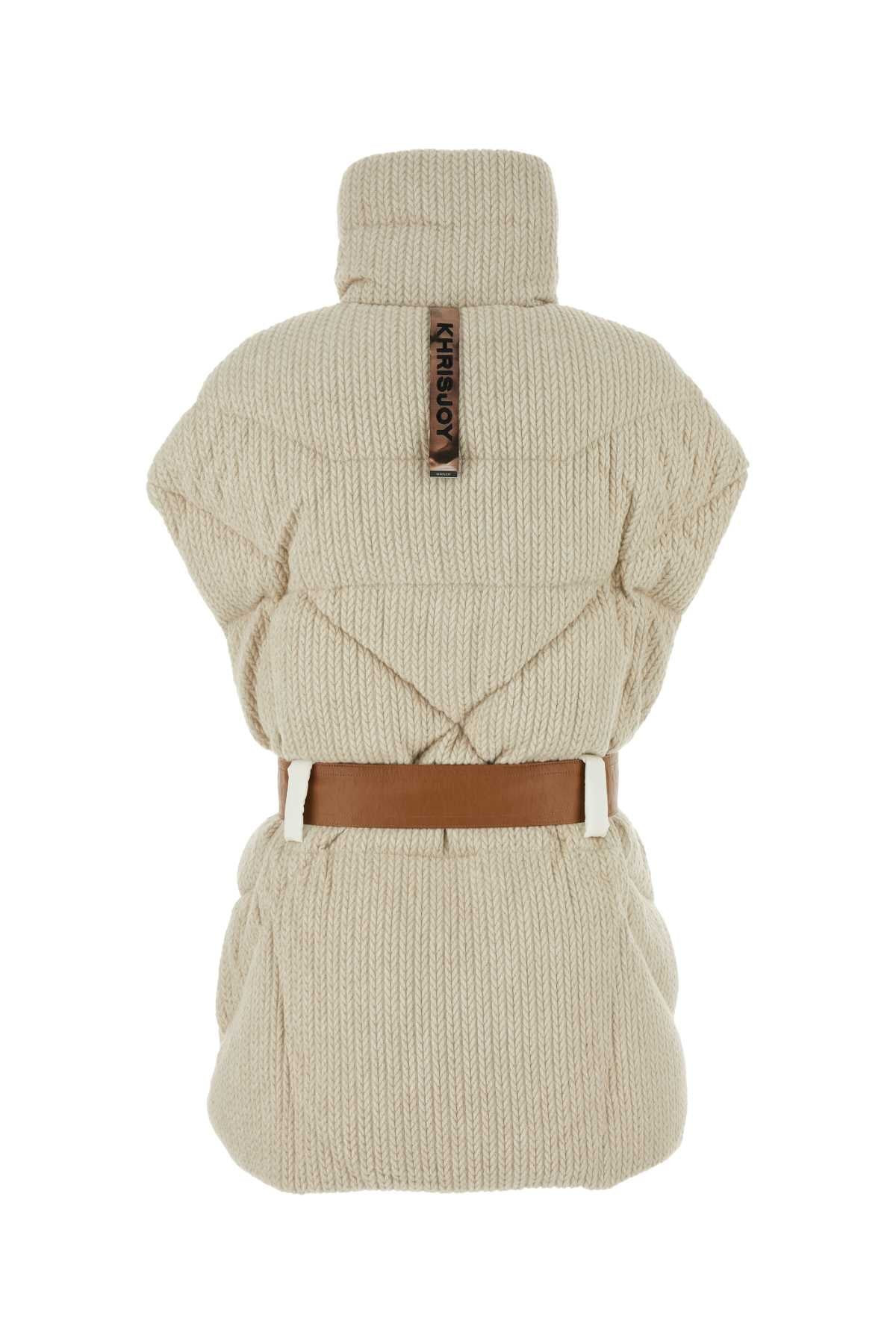 Khrisjoy Women Sand Knit Sleeveless New Iconic Down Jacket - 2