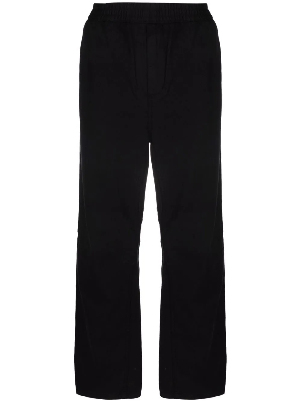 organic cotton straight-leg trousers - 1