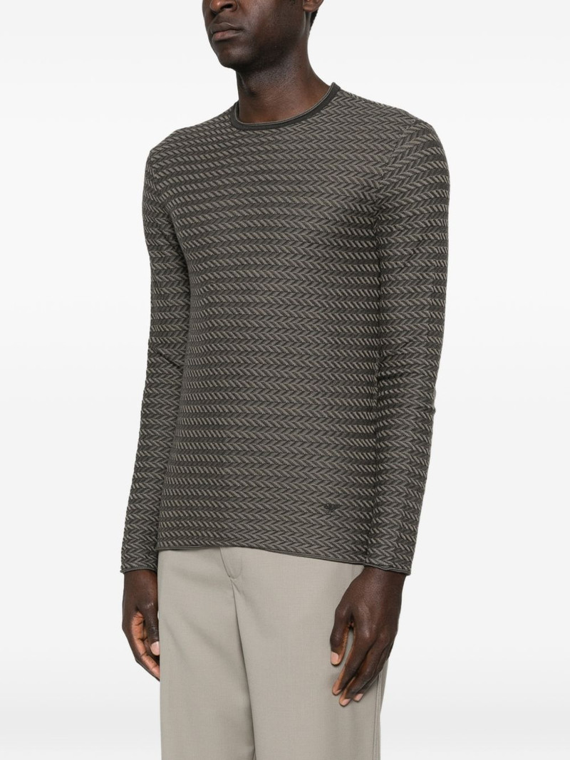 patterned round-neck sweater 3