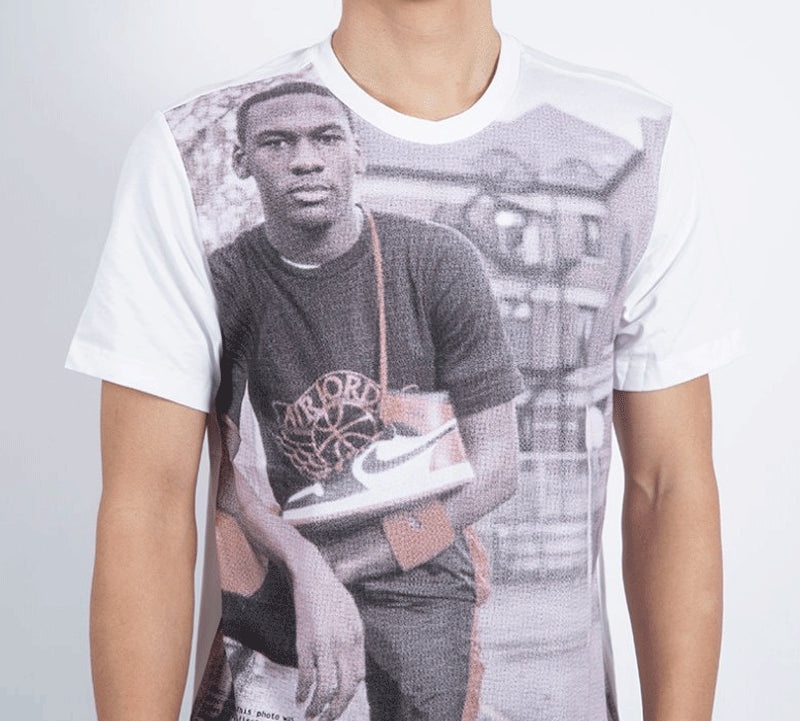 Air Jordan 1 Photo Classic Pattern Printing Short Sleeve White AT8918-100 - 3