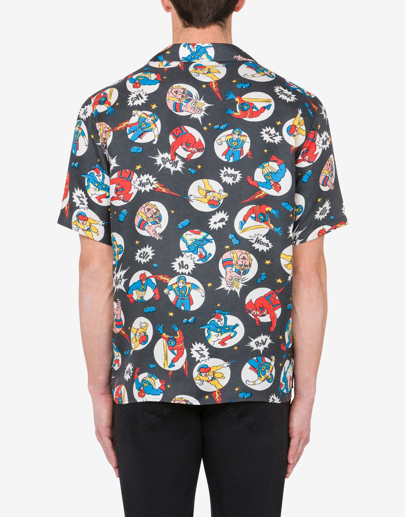 ALLOVER CARTOON TWILL SHIRT 3