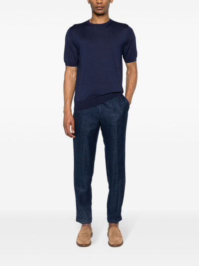 Canali cotton-blend knitted T-shirt outlook