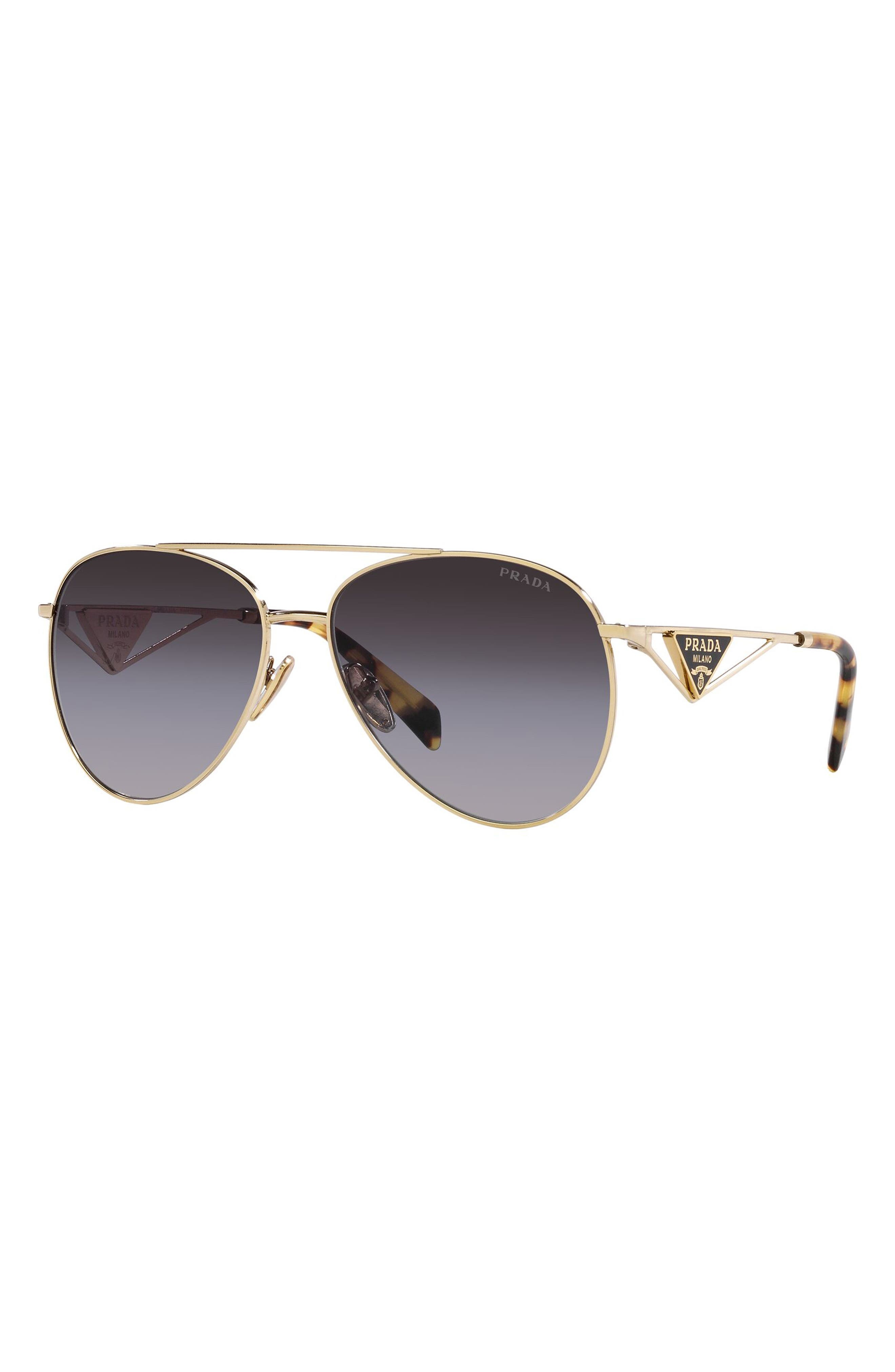 58mm Gradient Pilot Sunglasses - 2