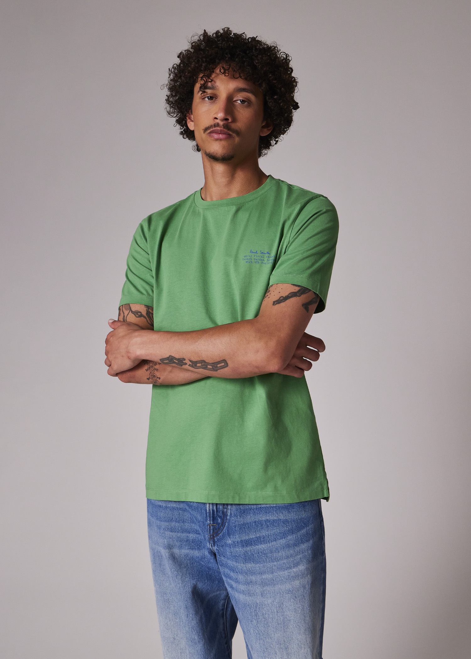 Green Signature Logo Print T-Shirt - 5