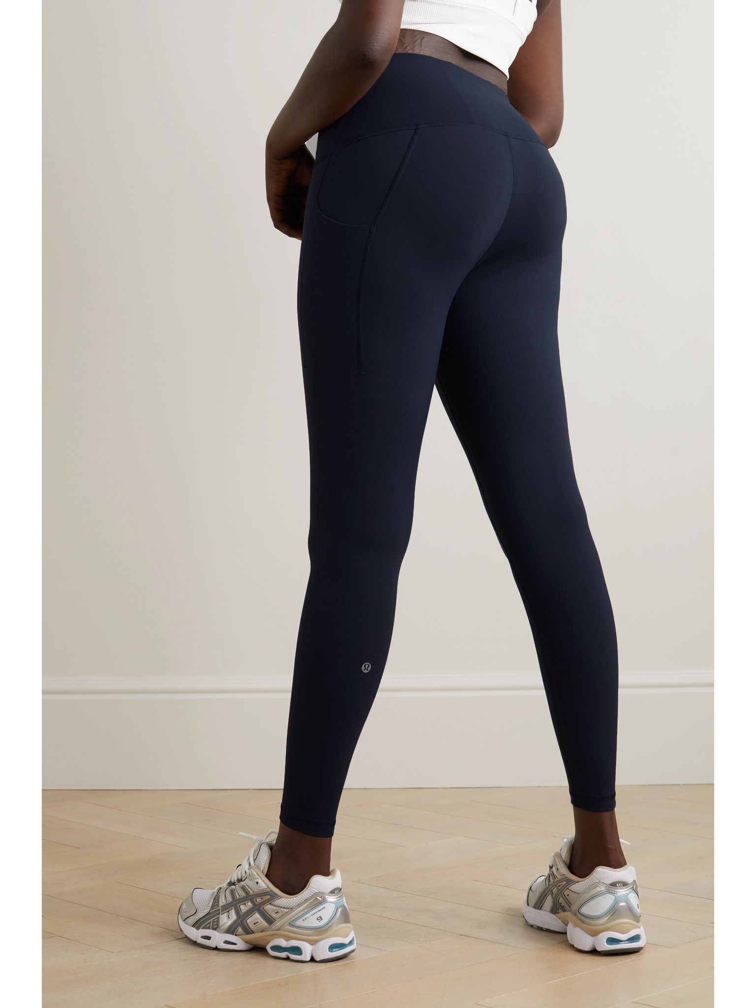 Wunder Train high-rise leggings - 25" with pockets Navy - 3