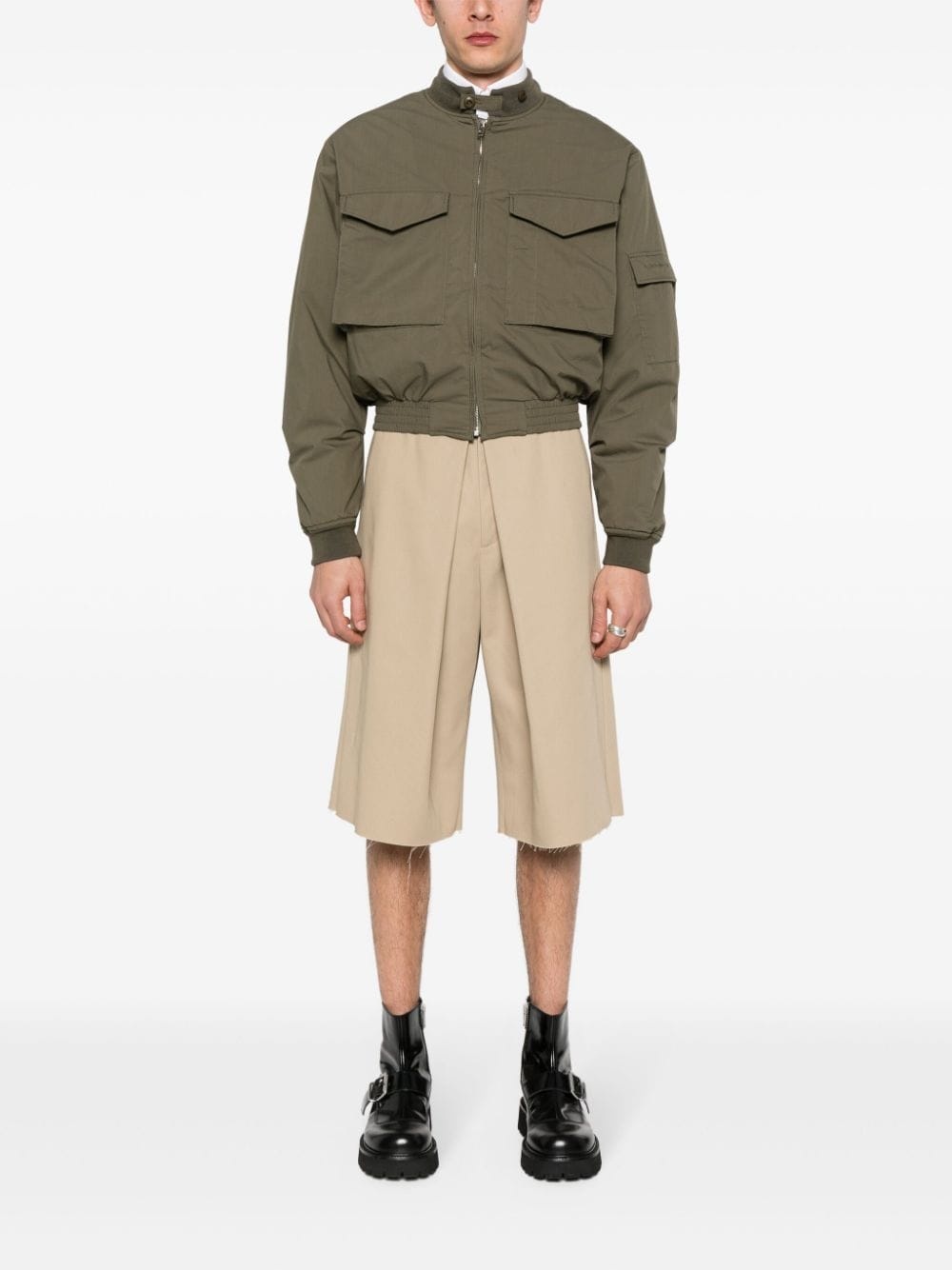 overlapping bermuda shorts - 2