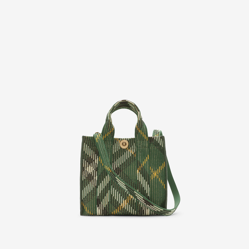Burberry Mini Check Knitted Tote outlook