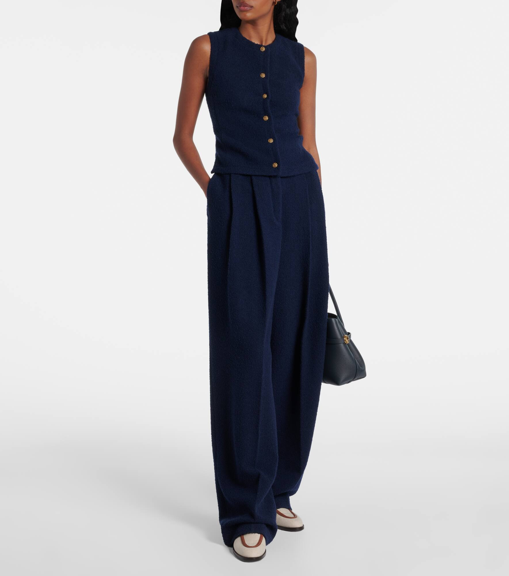 Cashmere and wool-blend vest - 2