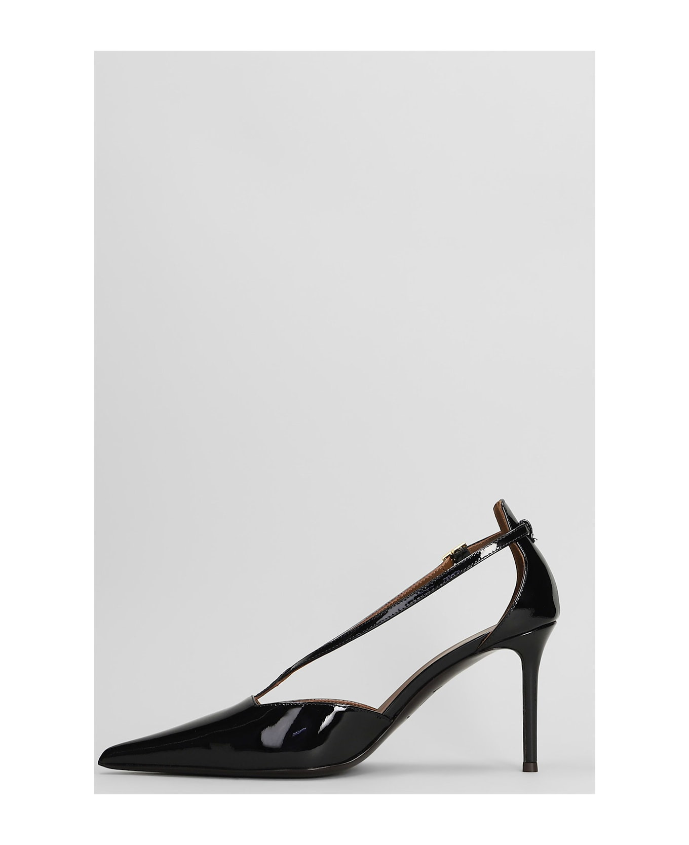 Raquel 85 Pumps In Black Patent Leather - 3