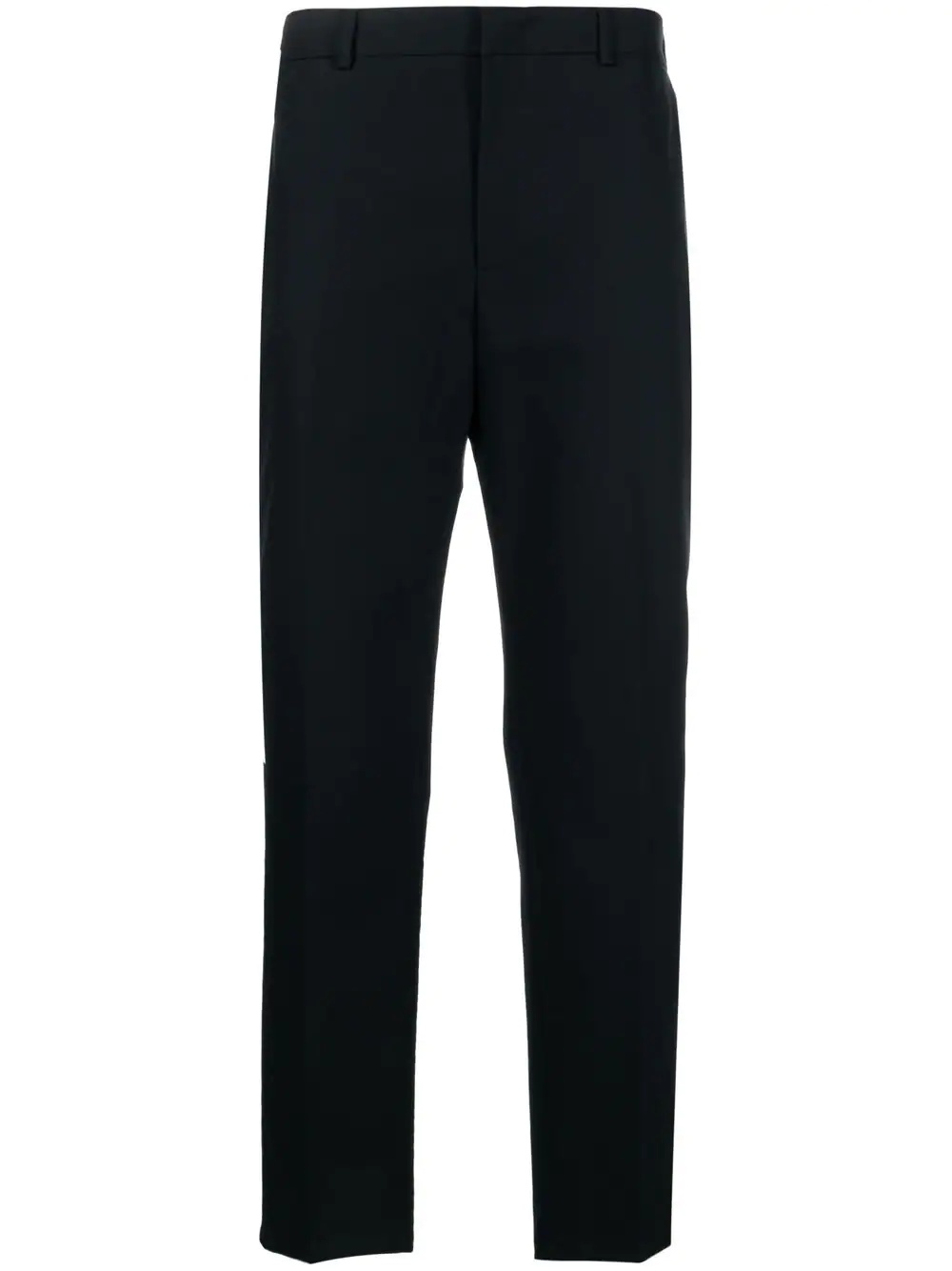 straight leg tailored trousers - 1