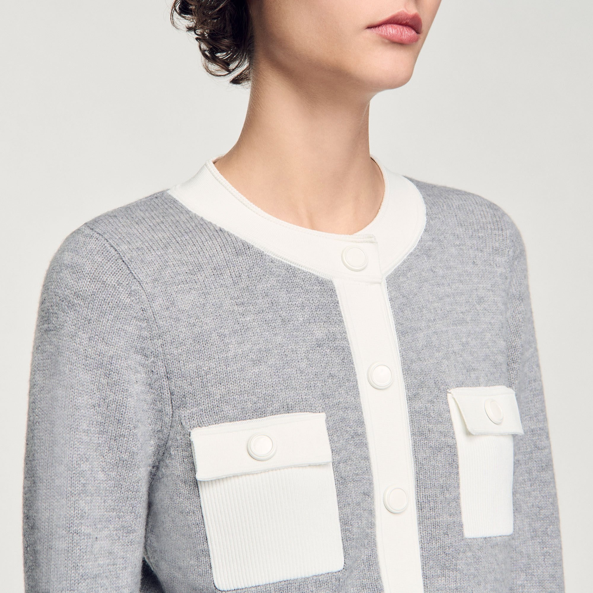 TWO-TONE CARDIGAN - 3