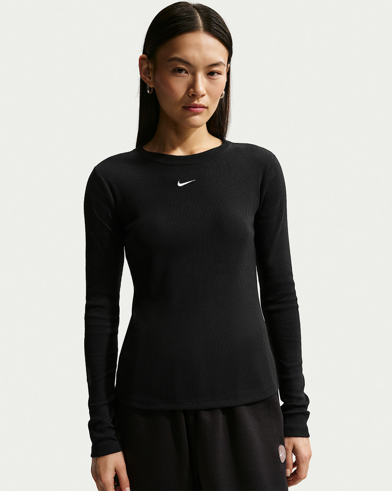 Nike Sportswear Women's Tight Long-Sleeve Ribbed T-Shirt 1