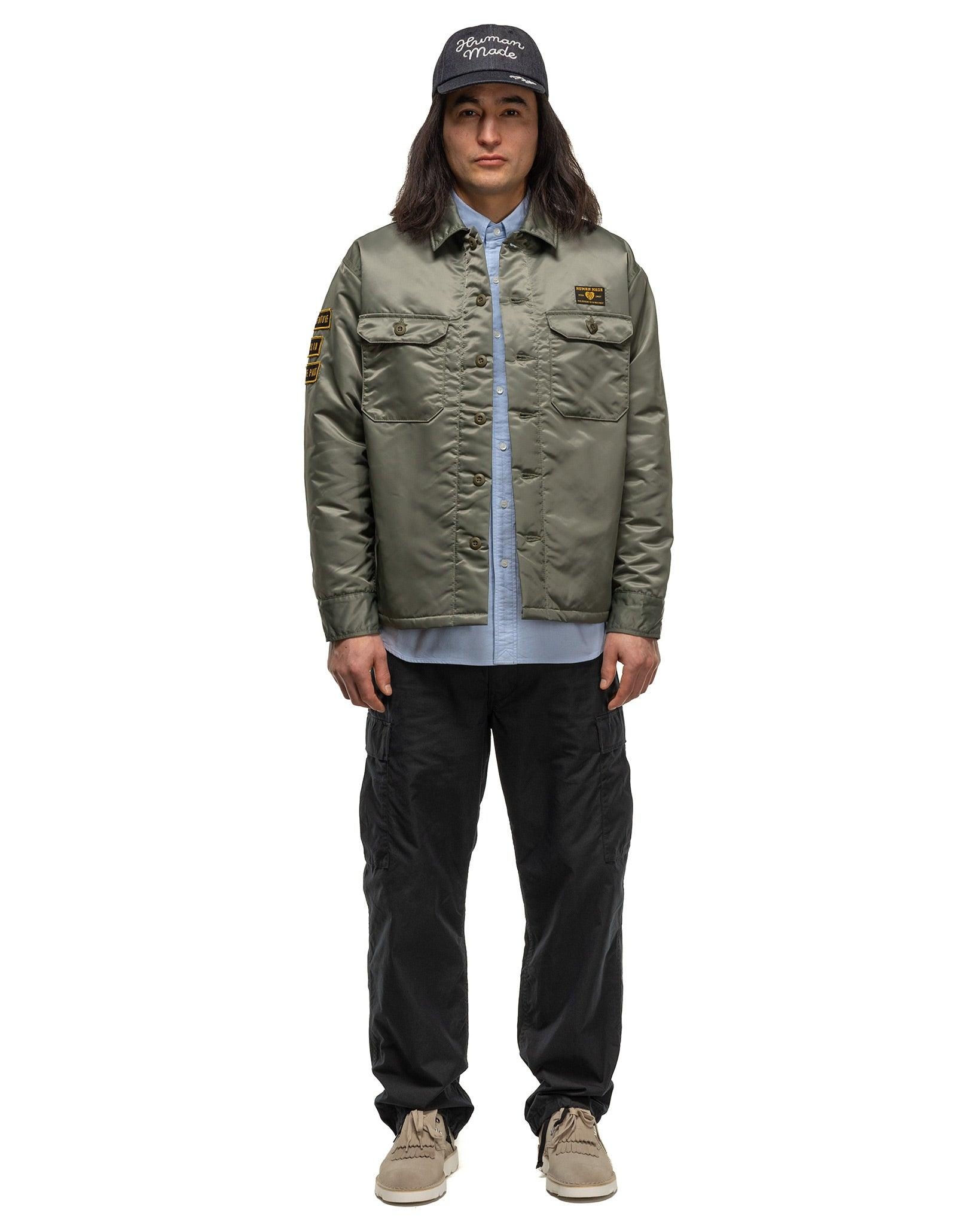 Human Made Padded Cpo Shirt Olive Drab | REVERSIBLE