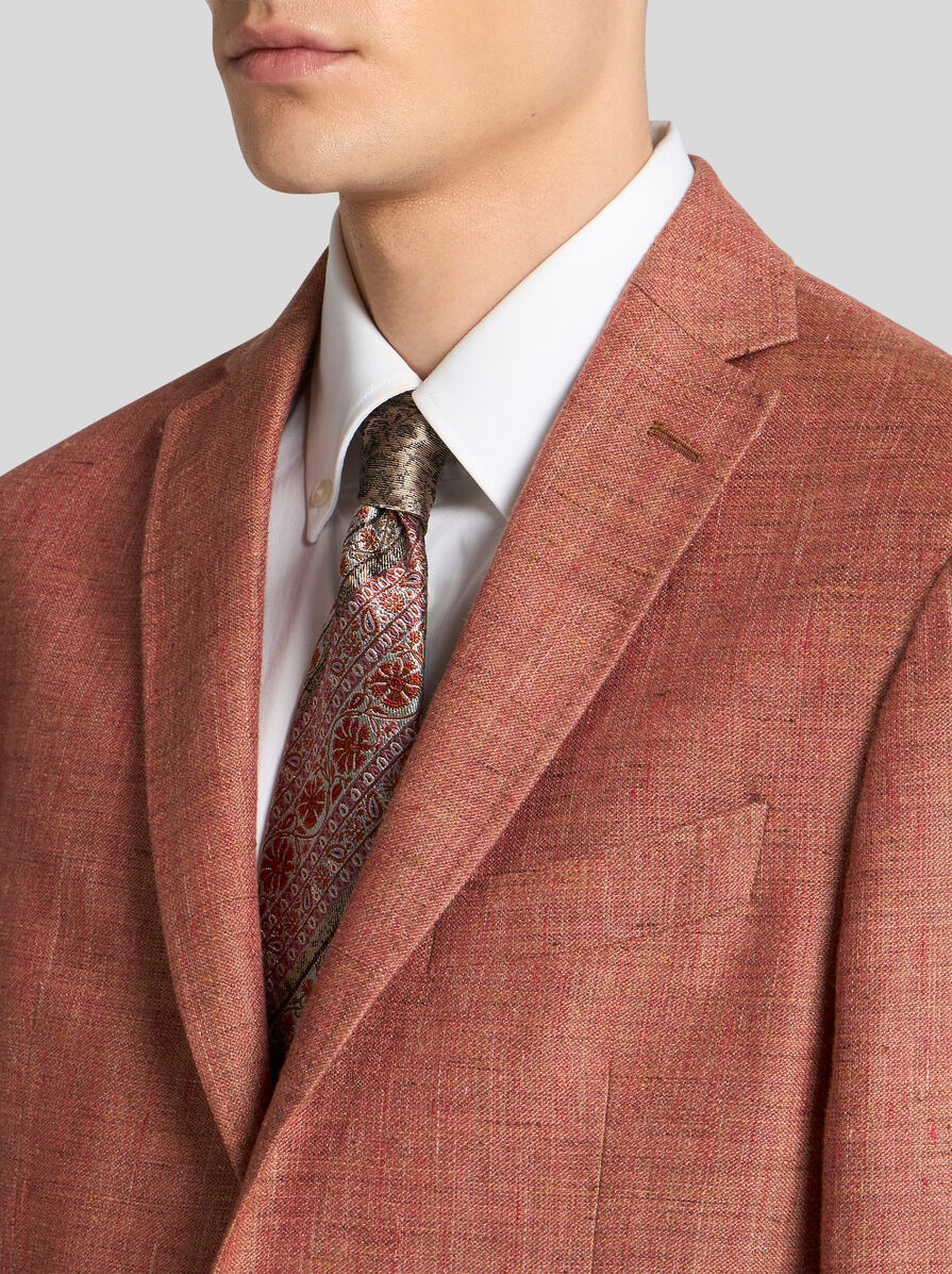 SLUB LINEN-BLEND BLAZER - 2